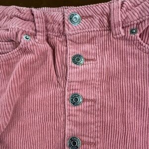 Cat & Jack size small 4/5 rose pink corduroy skirt front and back pockets